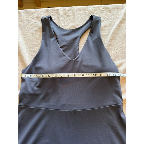 Fabletics On-the-Go Built-in Bra Gray Athletic Dress L - Picture 3 of 7